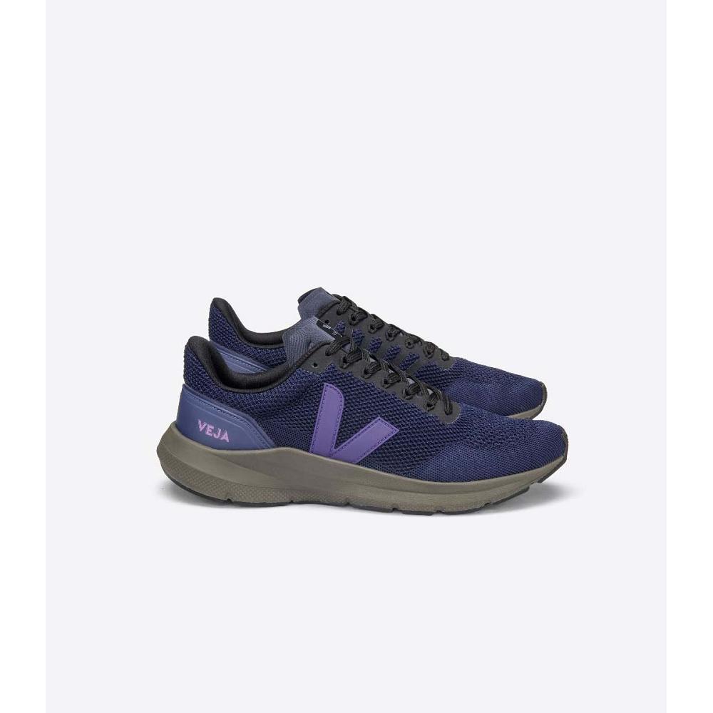 Purple Women\'s Veja MARLIN V-KNIT NIL Running Shoes | AU 372TCE